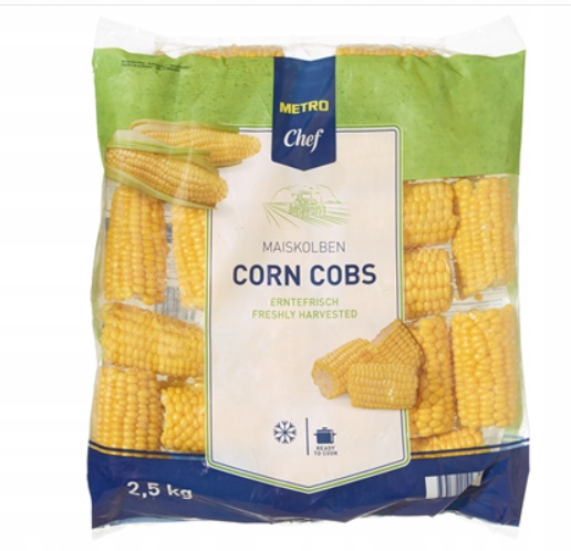 Levně Metro Chef Kukuřice mražené baňky 2,5 kg připravená k vaření a podávání