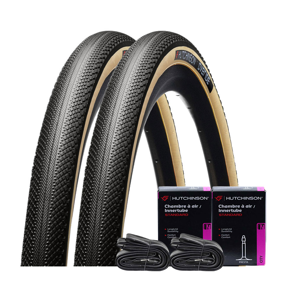 Opona rowerowa 2x dętka do roweru 2x Hutchinson 700x37/47 38-622 Zestaw