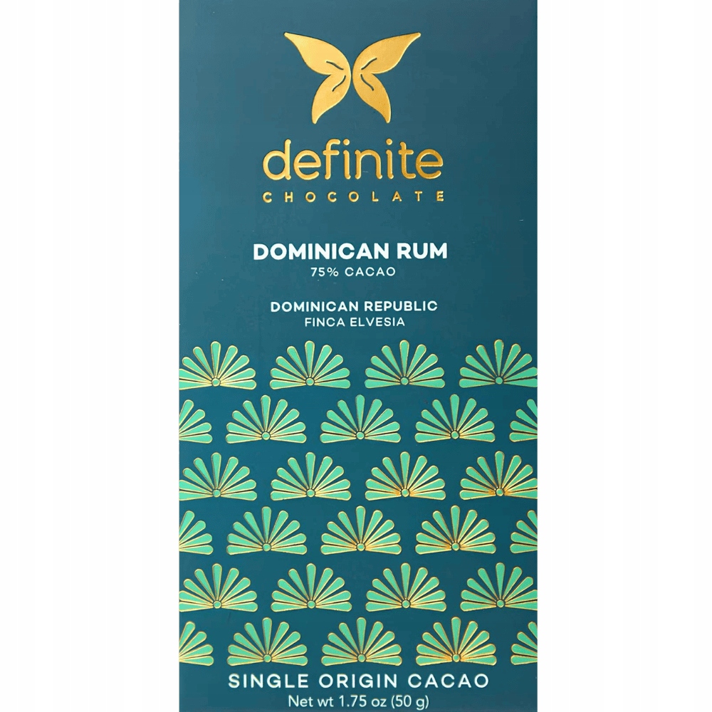 Levně 2x Definite tmavá čokoláda 75% s rumem 50 g