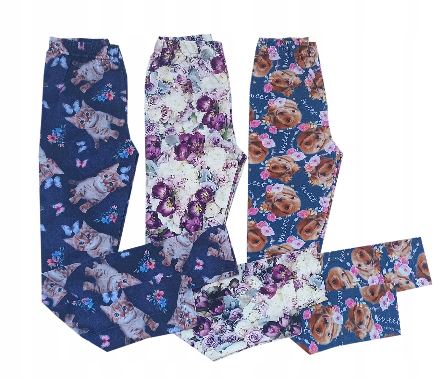 

legginsy 3Dpieski 3-pack 3 szt polski prod 134