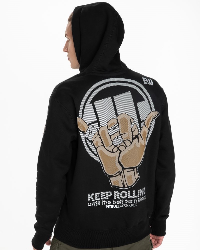 Pit Bull Mikina S Kapucí Keep Rolling Černá M