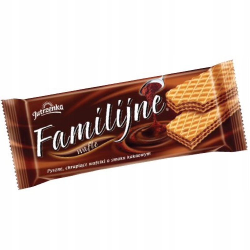 Wafle Familijne Jutrzenka 180 g kakaowe 24szt