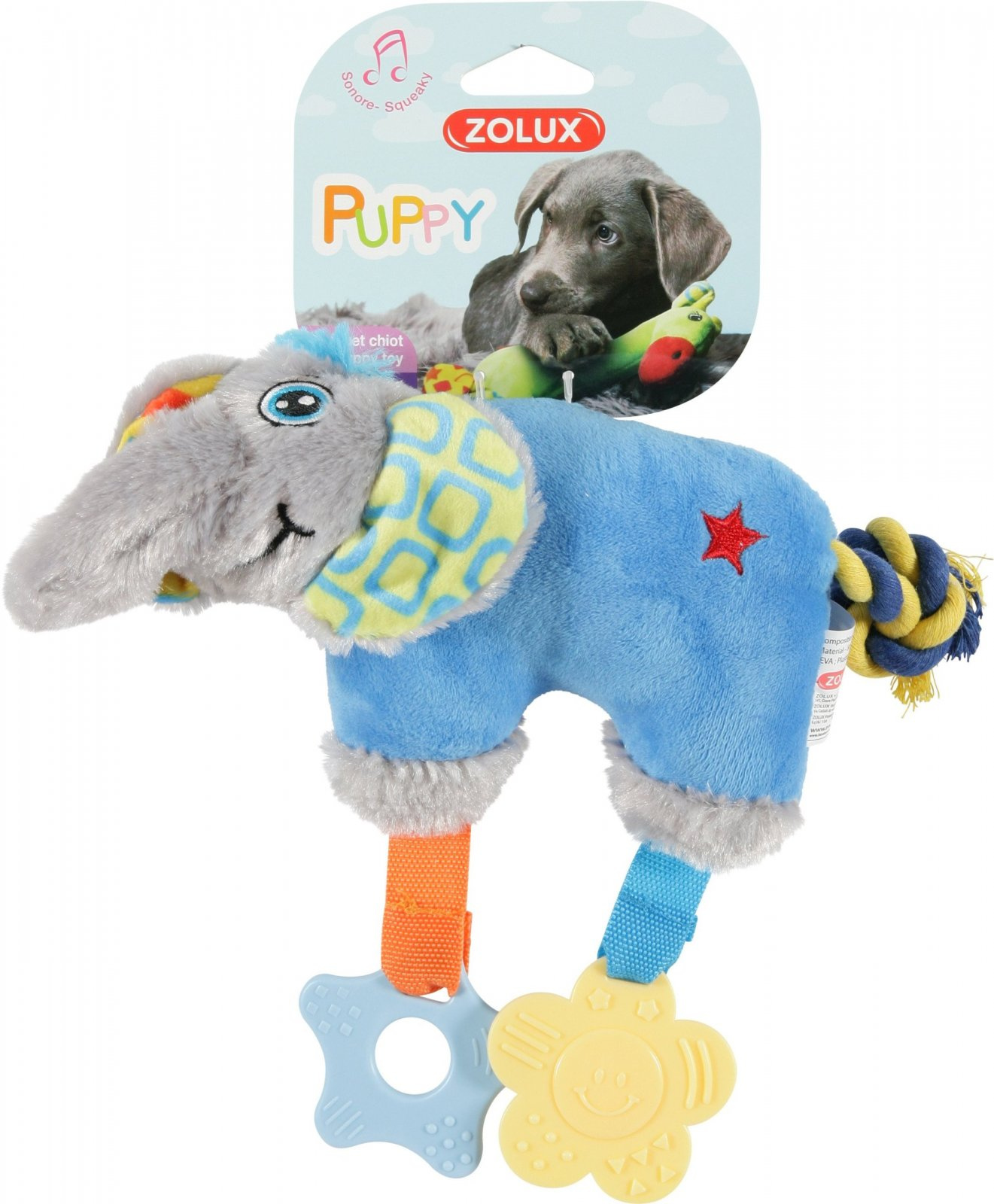 

Zolux Zabawka Pluszowa Puppy Słoń Niebieski 480080