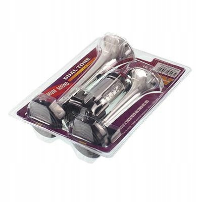 SYGNAŁ PNEUMATYCZNY PODWÓJNY FANFARA TRĄBKA Z POMPKĄ 12V L=166/216MM LUBLIN