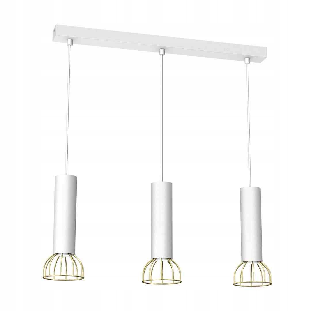 Závěsná lampa Dante White/Gold 3x mini GU10