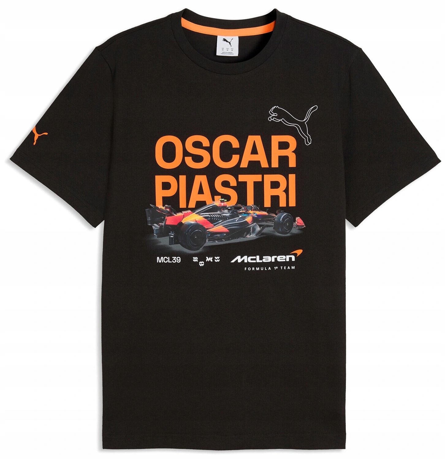Tričko McLaren F1 Oscar Piastri Černá vel. L