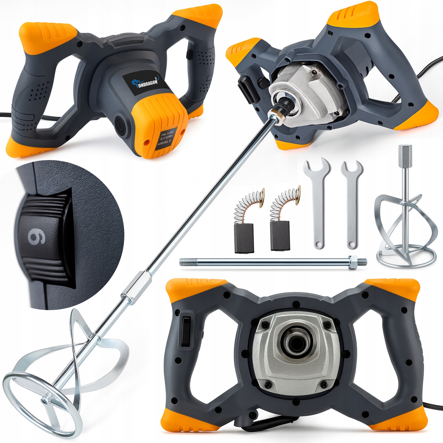 Ondragon Mieszadło Elektryczne Do Zapraw Kleju Betonu Tynku 3150W Premium