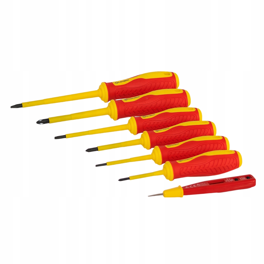 WKRĘTAKI ŚRUBOKRĘTY ELEKTRYCZNE ZESTAW CR-V + PRÓBNIK 6-ELEMENTÓW RICHMANN Liczba elementów zestawy