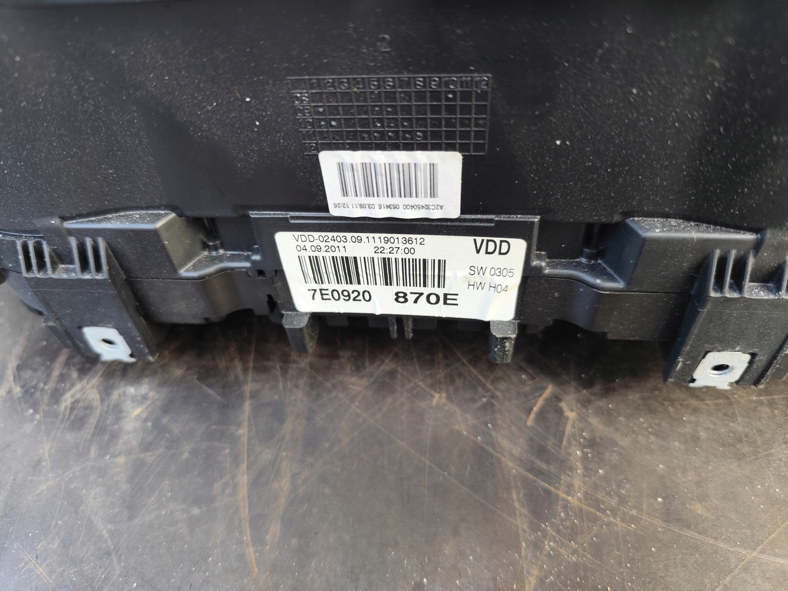 VW T5 LIFT 2.0 TDI running board STARTOWY dials computer of the engine ignition