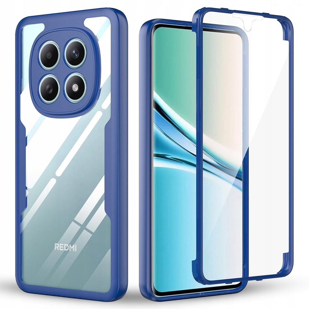 Techsuit 360 Protector 360° Etui Xiaomi Redmi Note 15 4G niebieskie