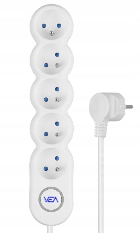 PRZEDŁUŻACZ LISTWA ZASILAJĄCA 3M 5 GNIAZD WYŁĄCZNI EAN (GTIN) 6976322062221