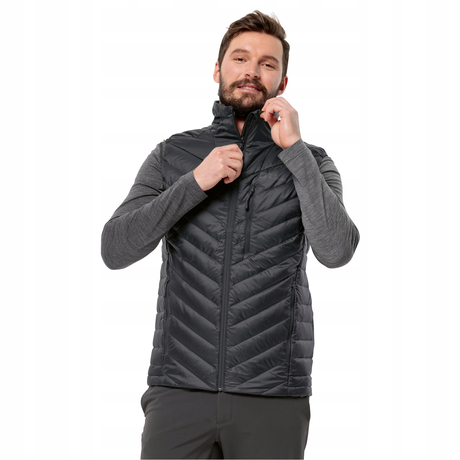 Męska kamizelka puchowa Jack Wolfskin Passamani Down Vest phantom XXL