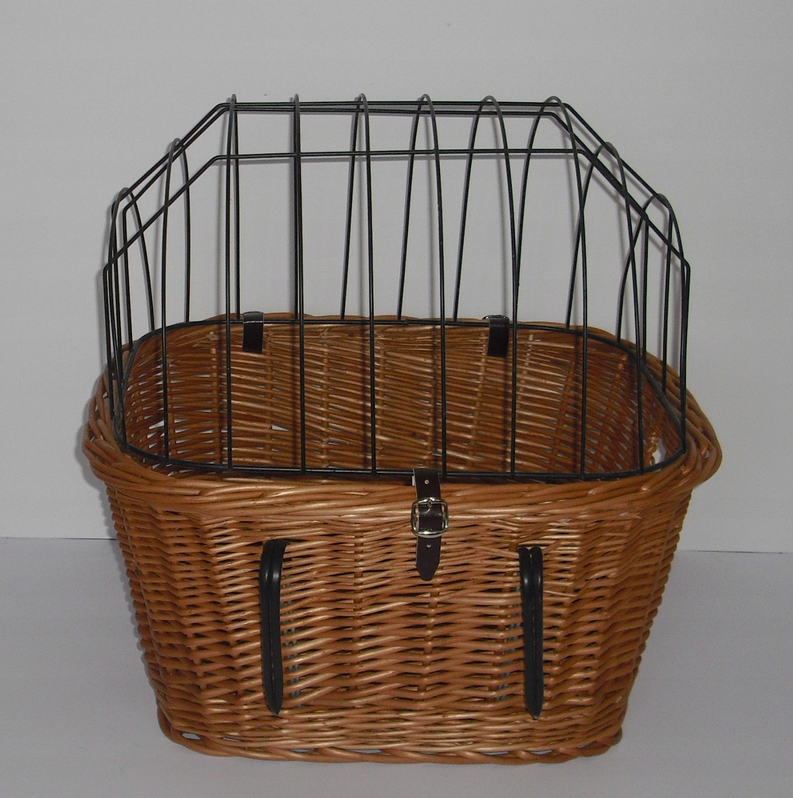 Duży kosz wiklinowy na rower dla Psa Do 15KG