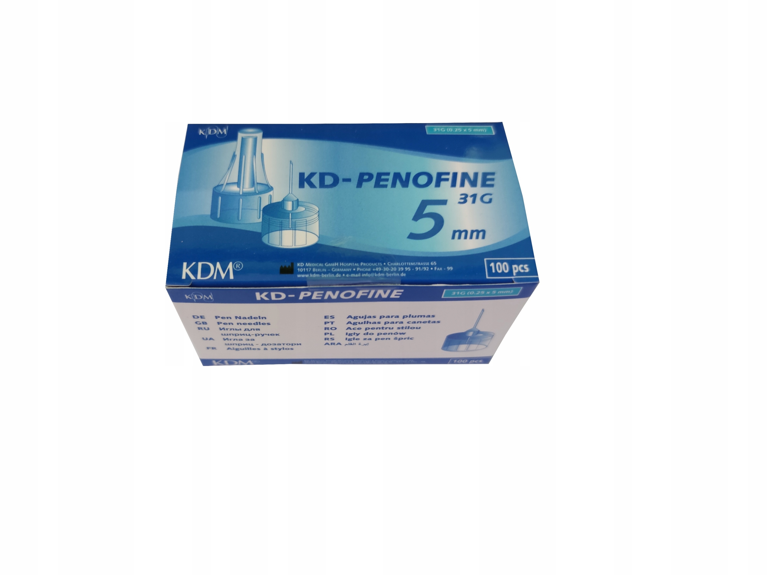 

Igły do penów KD-Penofine 31G 0,25x5mm niemieckie