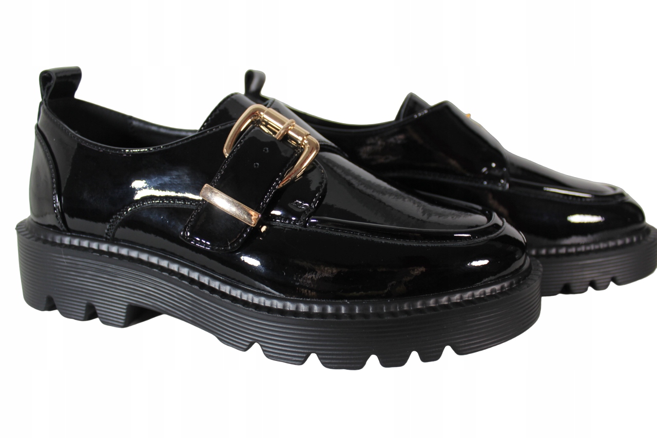 Półbuty Vinceza 58184 R.40 Czarny Lakier Marka VINCEZA