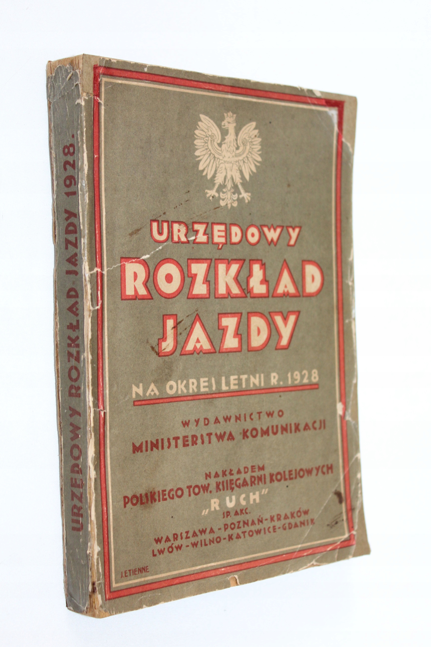 URZĘDOWY ROZKŁAD JAZDY NA OKRES LETNI R. 1928