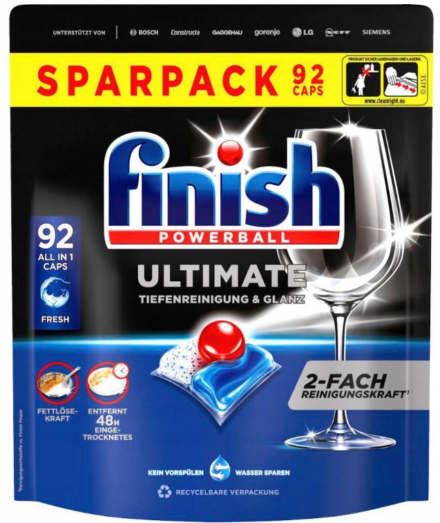 Levně Finish Ultimate Fresh Kapsle do myčky nádobí 92 ks All In 1
