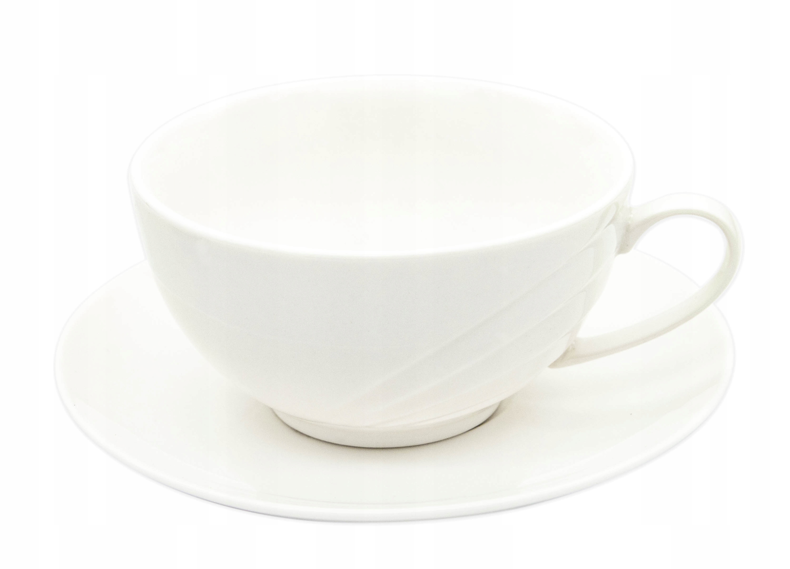 DZBANEK Z FILIŻANKĄ I SPODKIEM ZESTAW Kolor biały