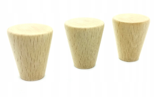 

Wieszak Stożek Drewno Buk Zestaw 3 Sztuk