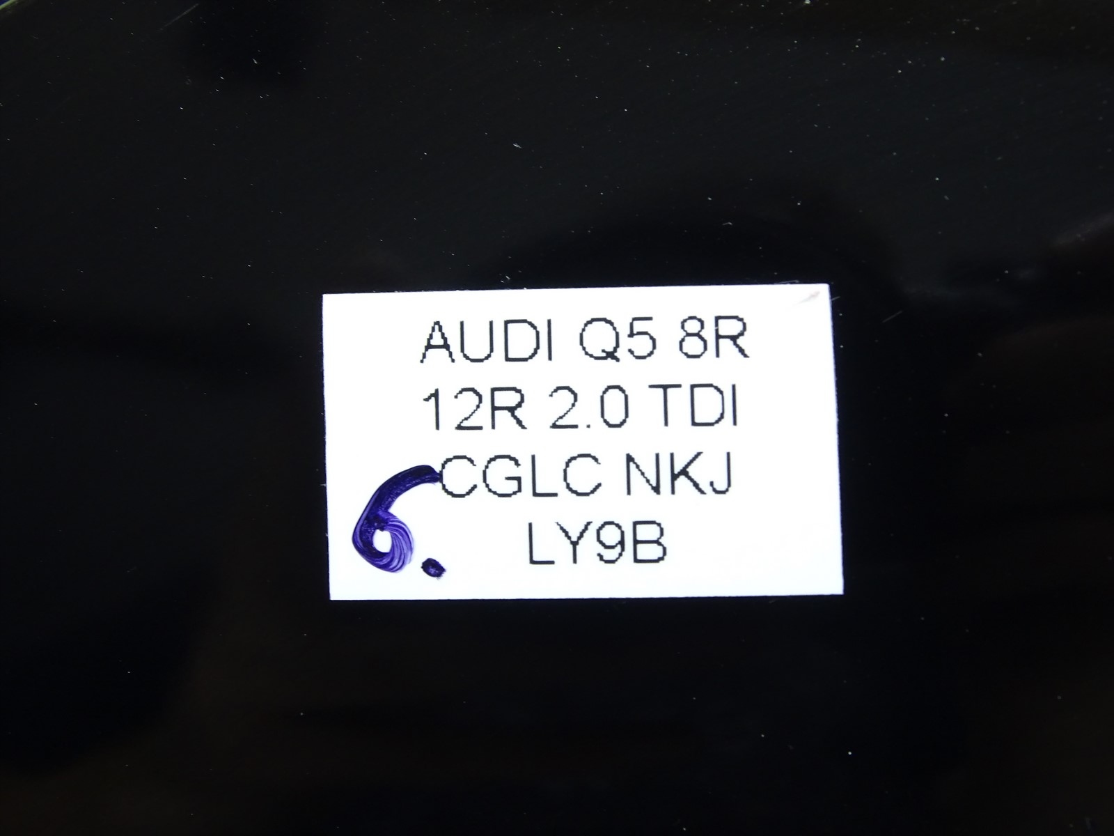 mirror exterior right AUDI Q5 8R 08- LY9B 6 PIN