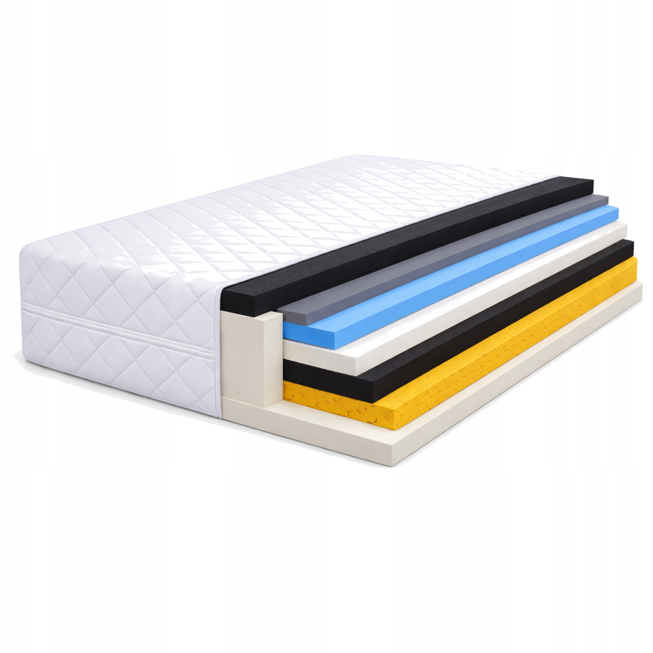 Penový matrac 80x200 cm Kolorado vrstvený H3 Good Dream v poťahu