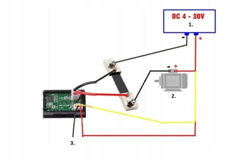 MODUŁ WOLTOMIERZ 0-100V AMPEROMIERZ 100A + BOCZNIK Producent Inna