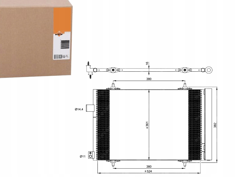 NRF35946 Kondenzátor Klimatizace Peugeot 407/508 2 Asistent řidiče #33