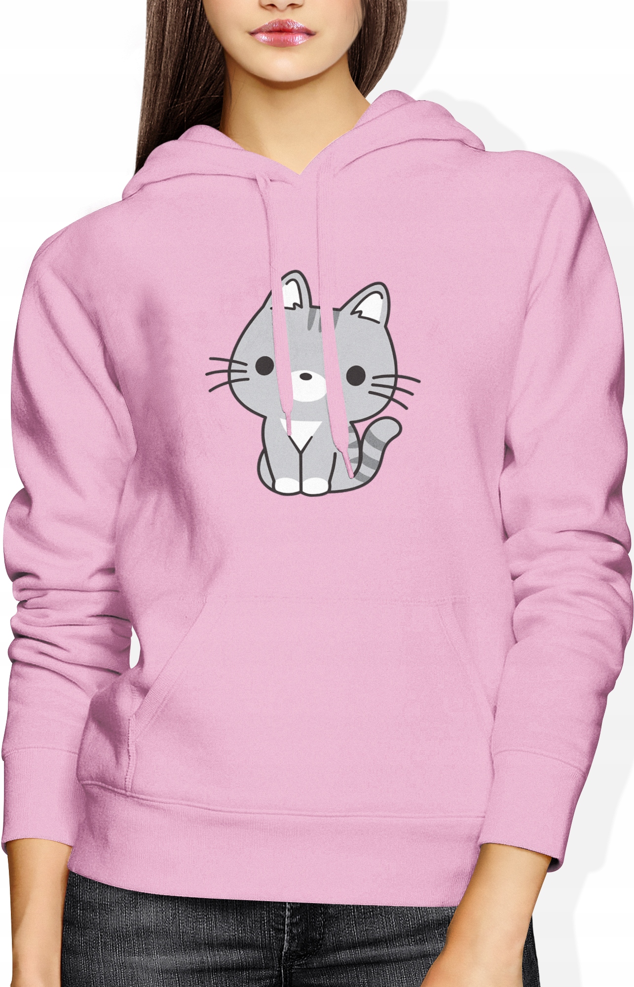 

Bluza Kot Z Kotem Kawaii Kotek Damska Rozmiar S