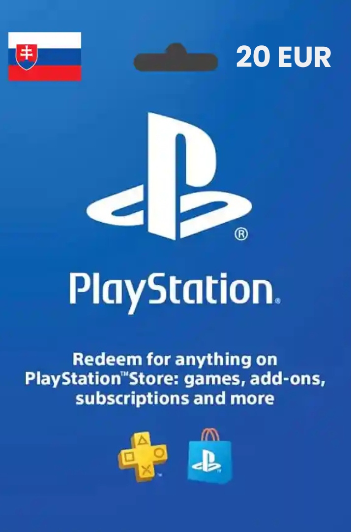 PLAYSTATION STORE DOŁADOWANIE CYFROWA 20 EUR SLOVAKIA | AUTOMAT 24/7