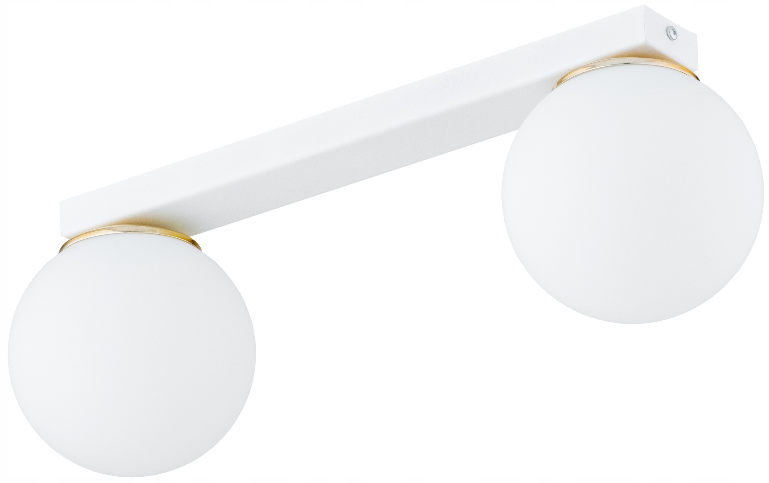 Lampa Wisząca Sufitowa Żyrandol Biała Szklane Kule Led E27