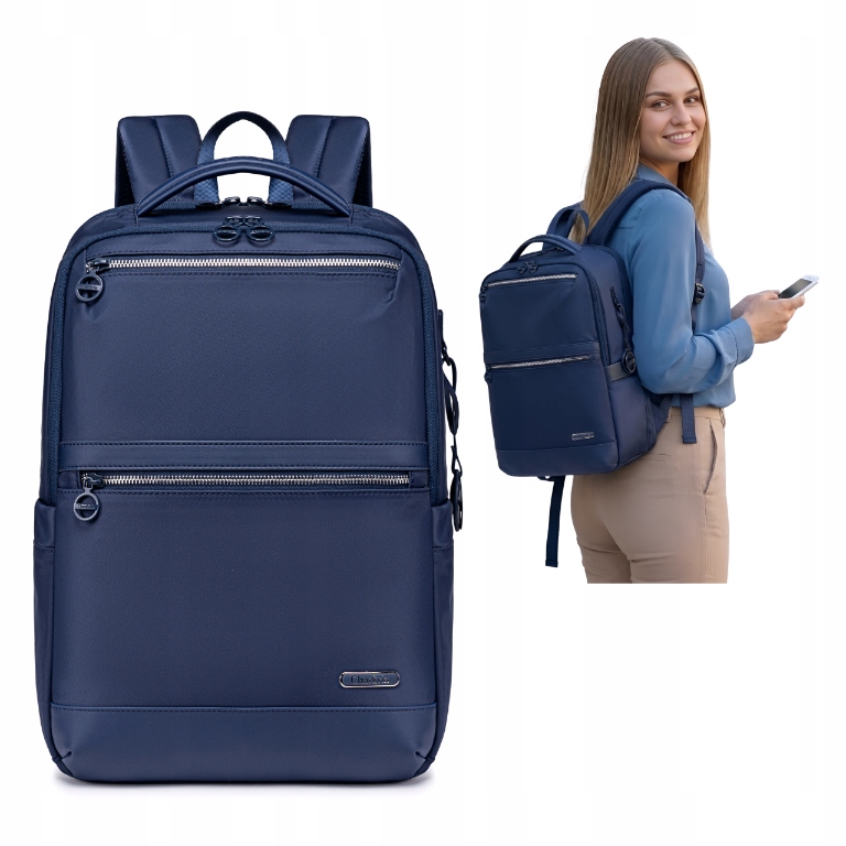 Batoh pro mládež modrý na notebook do práce na vysokou školu do kanceláře