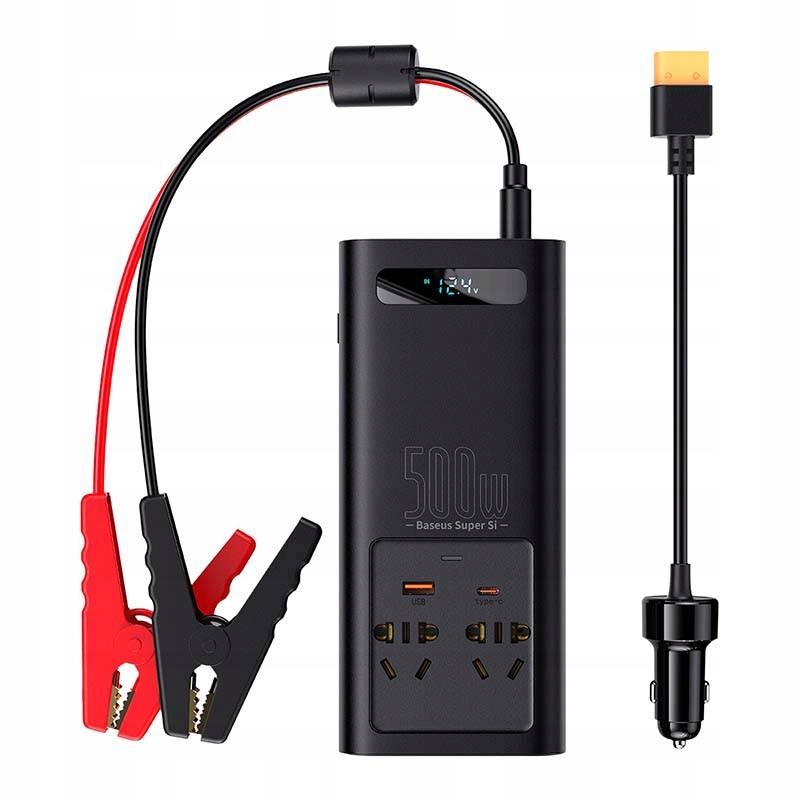 

Inwerter Samochodowy Baseus 500W 220V Cn/eu Usb-c