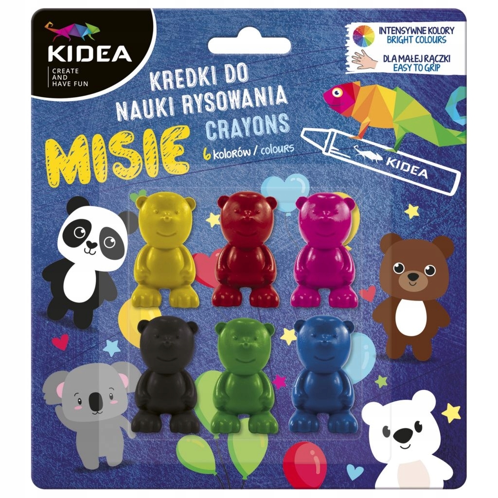 

Kredki misie do nauki rysowania Kidea