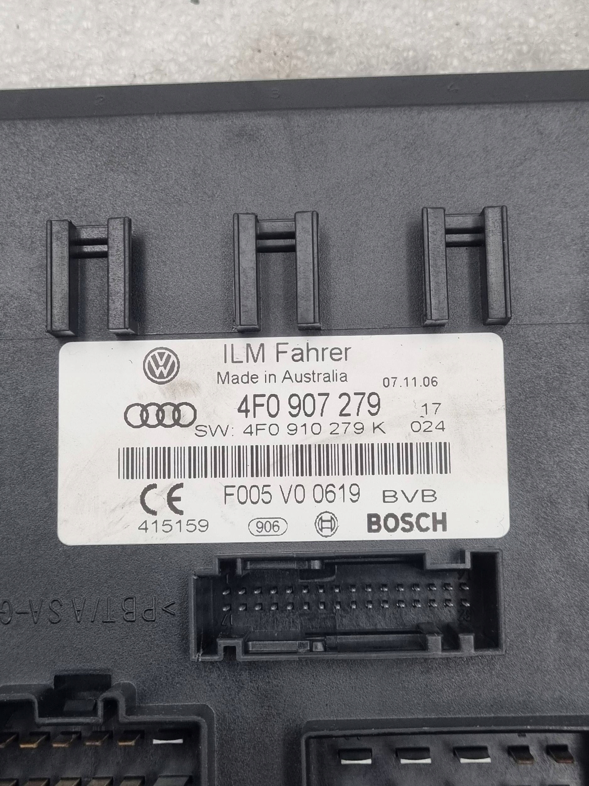 modulo Centralina luci Audi A6 C6 4F0910279K 4F0907279