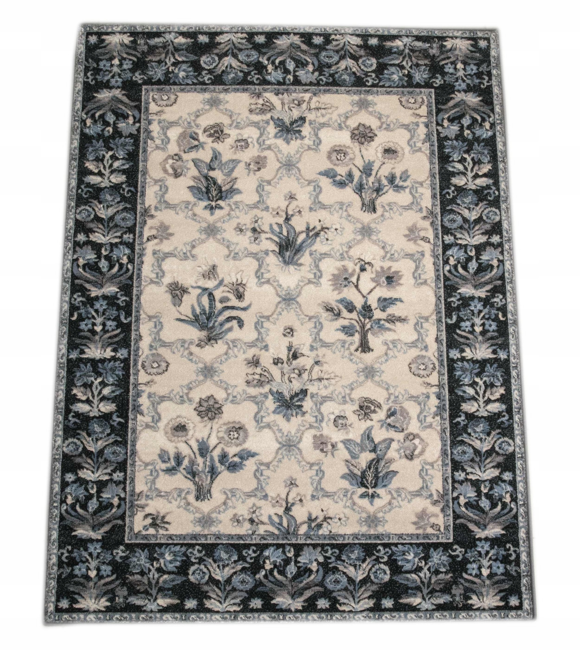 Dywan Agnella Olandia niebieski Isfahan Brintons Wełniany 100 % 2x3 m