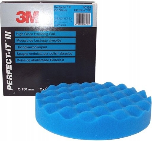 3M GĄBKA POLERSKA NIEBIESKA 50388 NA RZEP 150mm