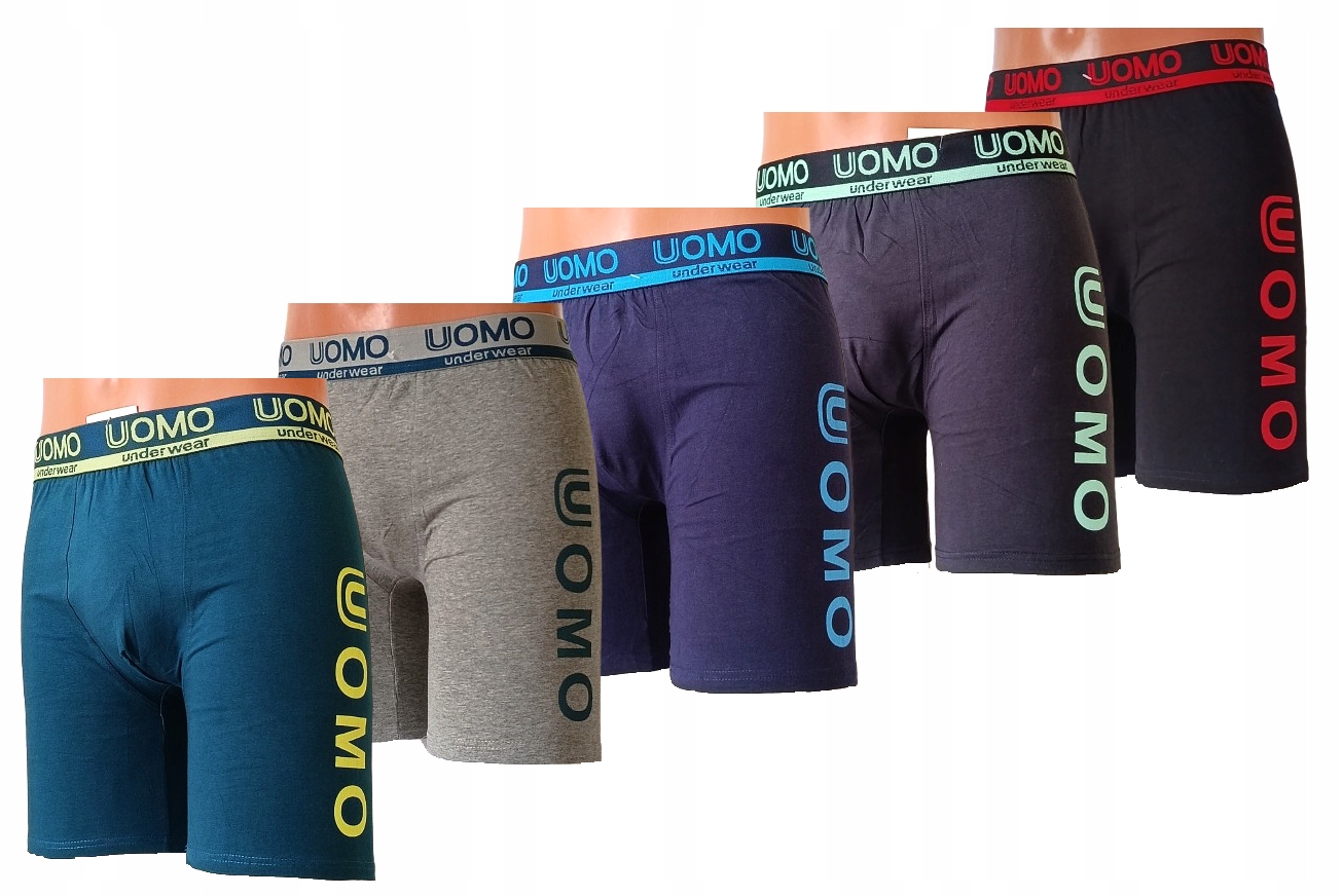 Bokserki majtki męskie z Długą Nogawką Duże Rozmiary bawełna 3XL