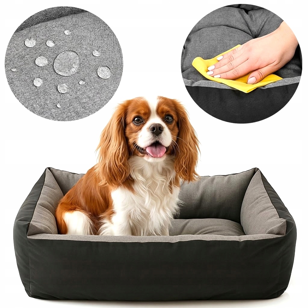 Levně Voděodolný psí Pelíšek , pohovka, potah na spaní, kotec 70x55 Lněný