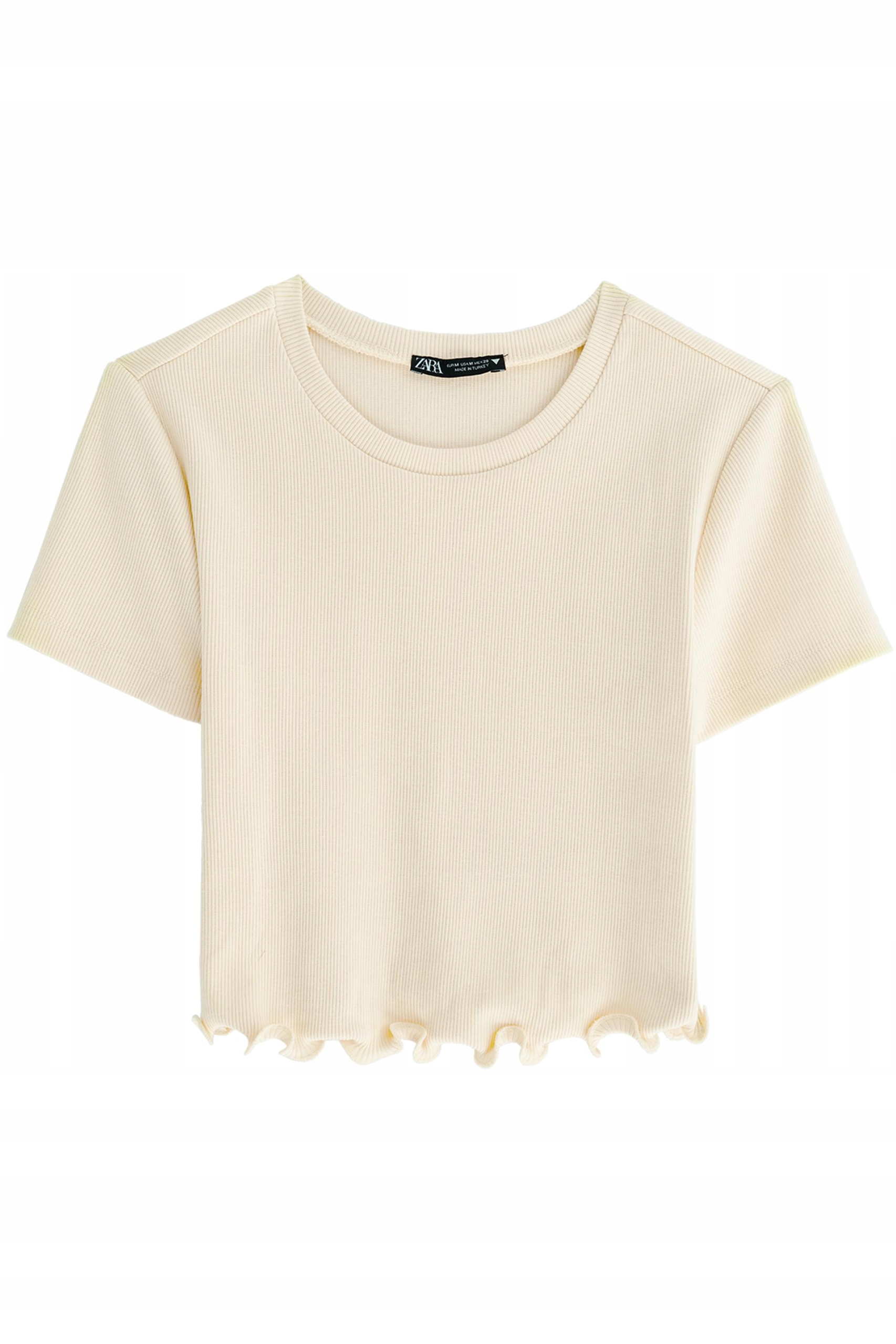 

Zara_t-shirt Top O Krótkim Kroju 6050321