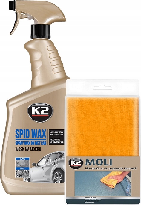 

K2 Spid Wax Wosk Na Mokro 770ML Mikrofibra Moli