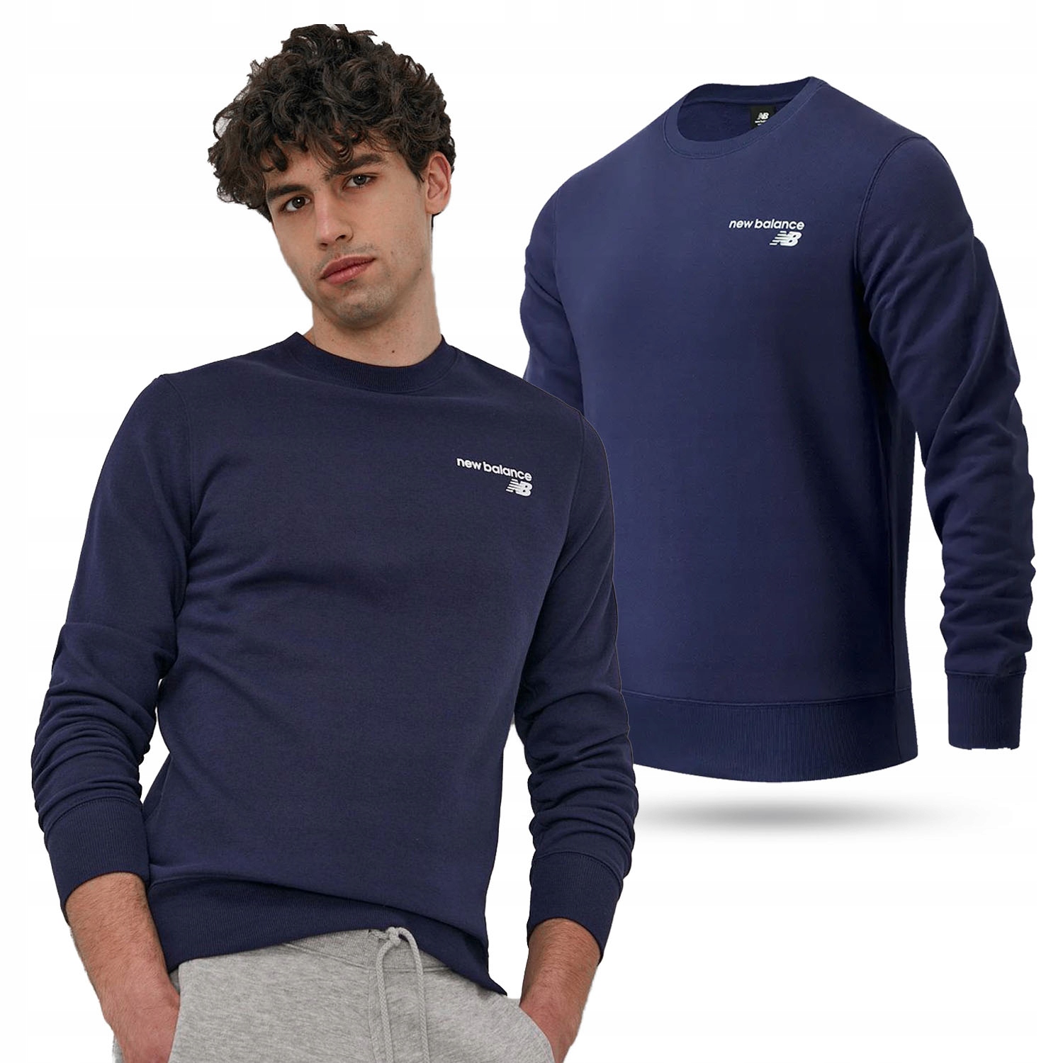

Bluza Męska New Balance Dresowa Bawełna MT03911