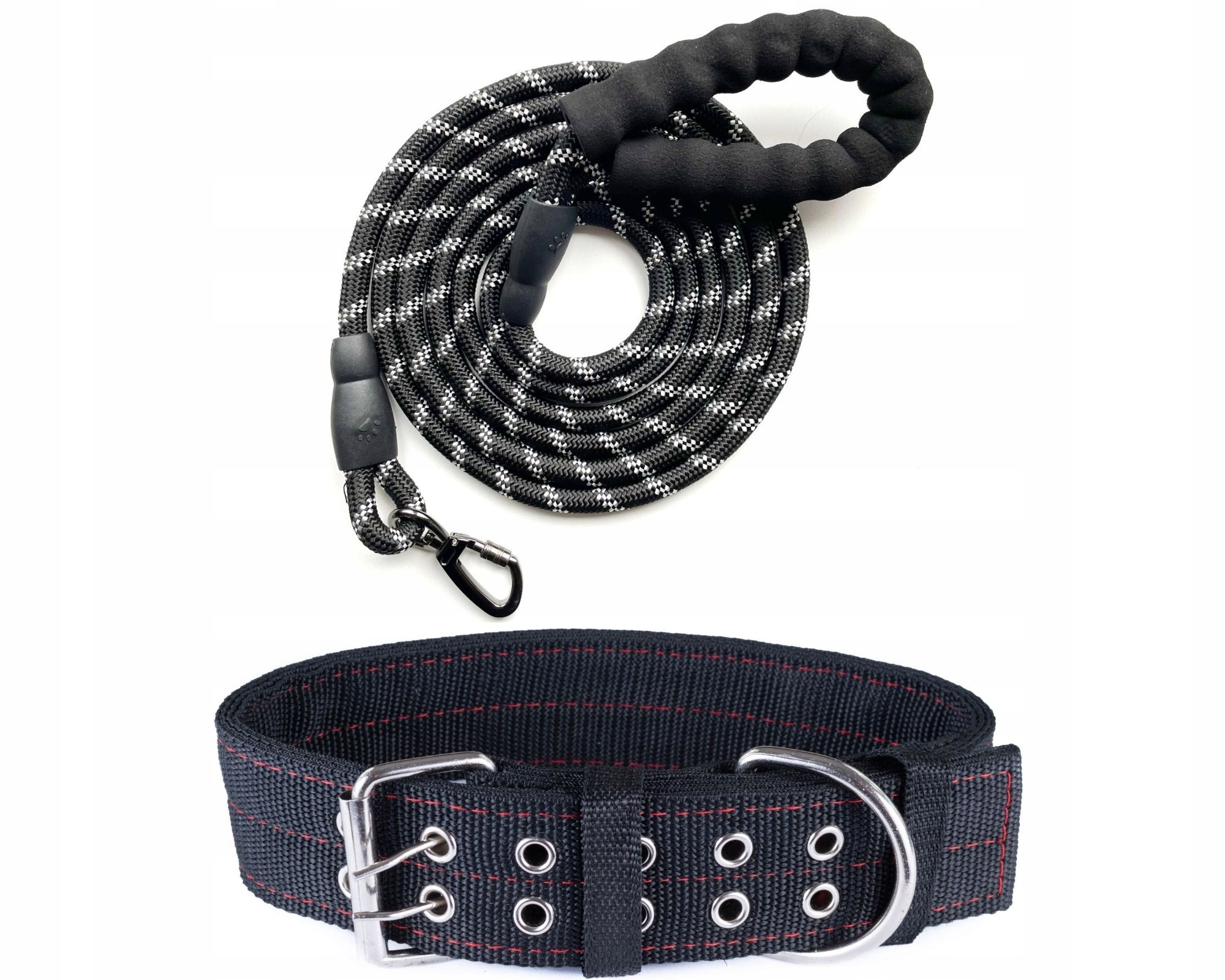 

Zestaw Spacerowy Dla Psa Smycz 1,5M Obroża XL