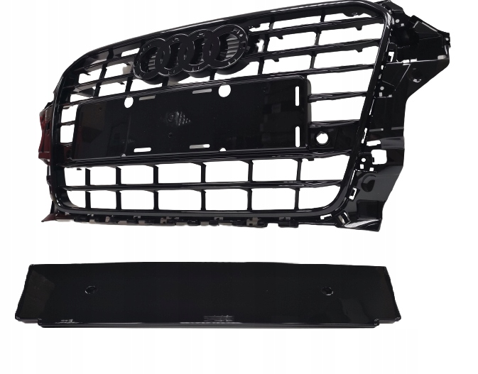 AUDI A3 8V 2012- ATRAPA GRILL CZARNY POŁYSK