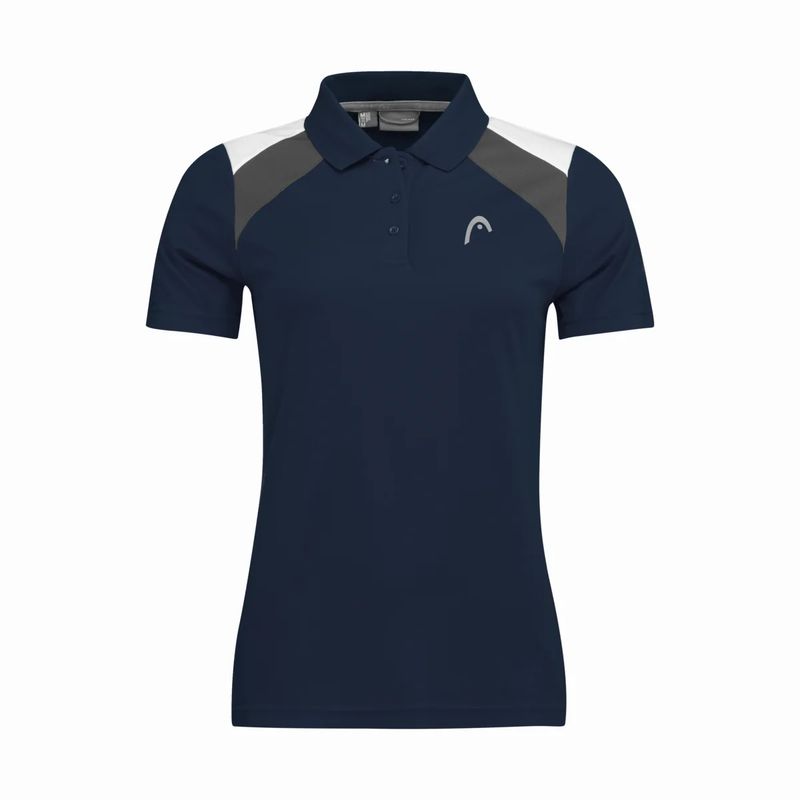 Dámské Tričko Head Club Tech Polo Shirt Women 2022 Tmavě Modrá M