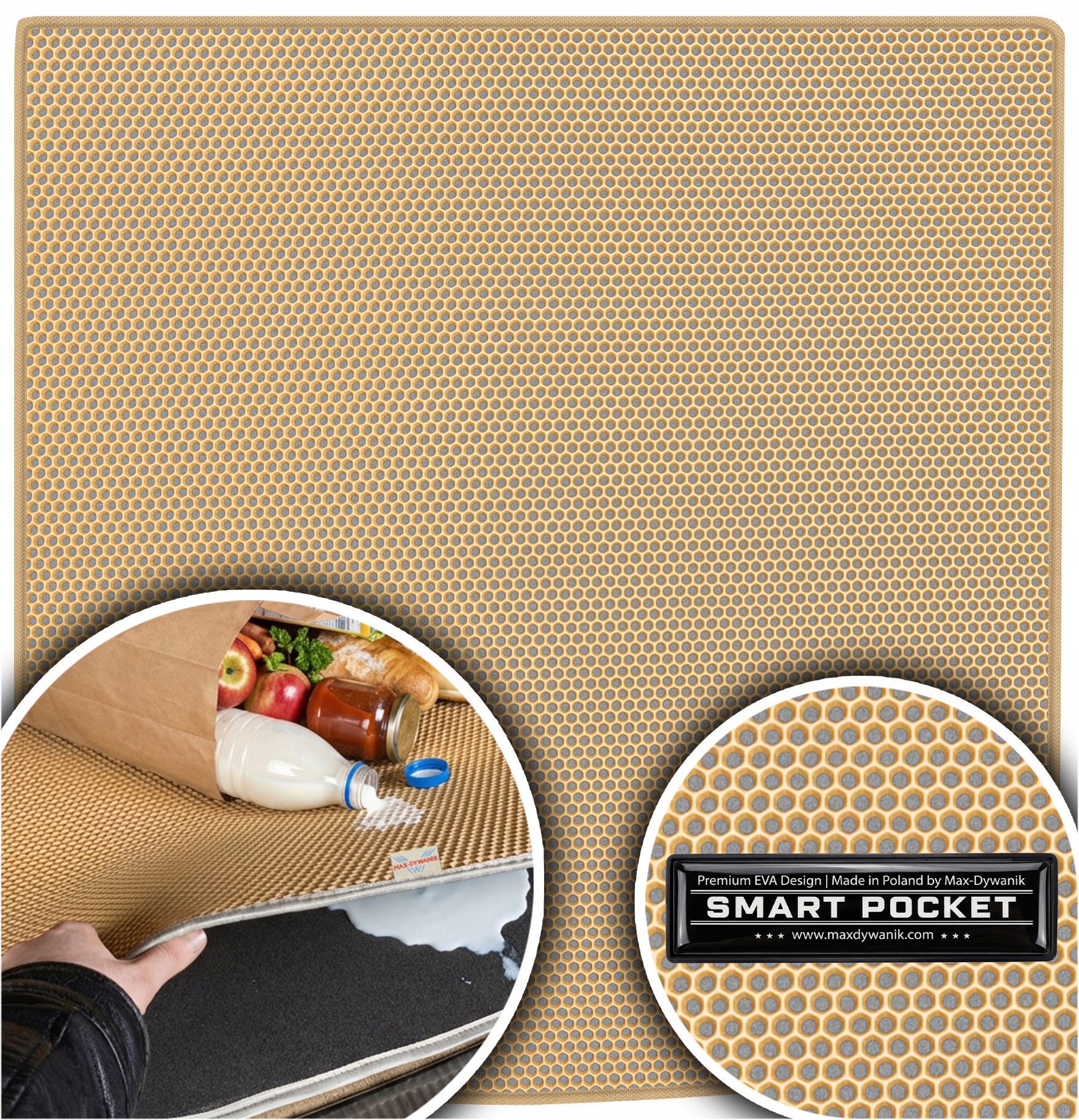 Volkswagen Golf V Kombi 2003-2009 Vložka do batožinového priestoru Eva Smart Pocket Béžová