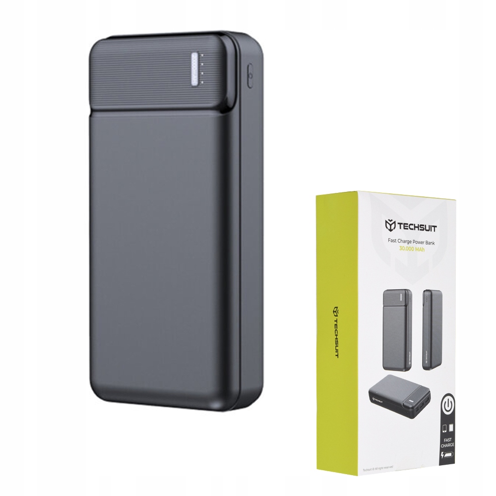 Power Bank (PB-N3) Techsuit Dual Usb, 30000mAh Czarny