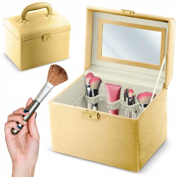 Kosmetický kufřík Massido zlatý