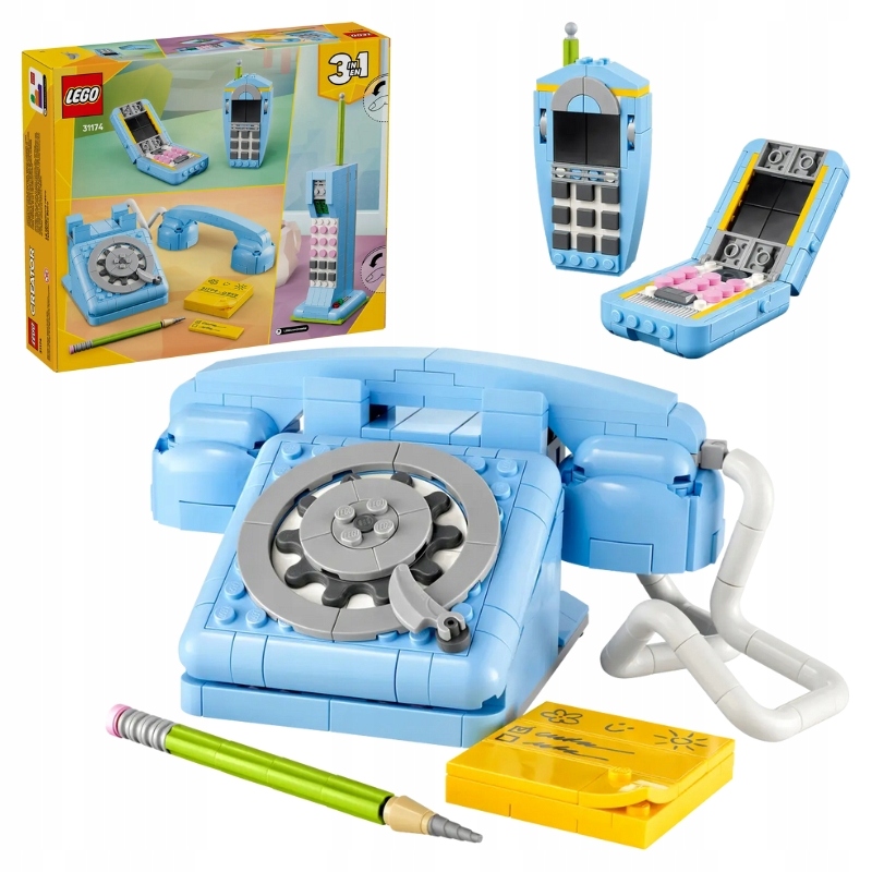 Lego Creator 3V1 Telefon V Retro Stylu Sada Stavebnic Stavebnice