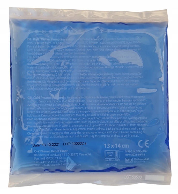 

Kompres Okład Żelowy Ciepło Zimno 13X14 Niemiecki
