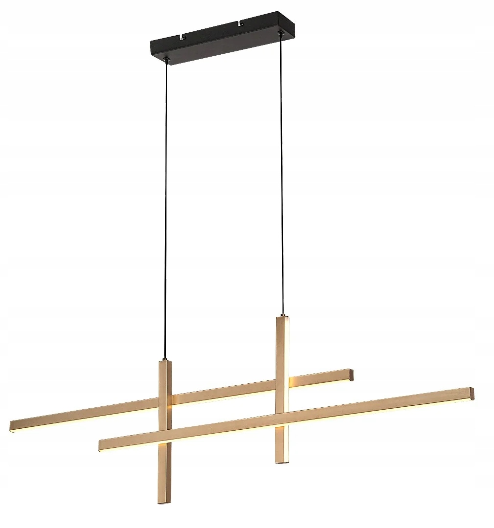 Moderná závesná Led lampa Rabalux Severine, zlato-čierna, 40 W